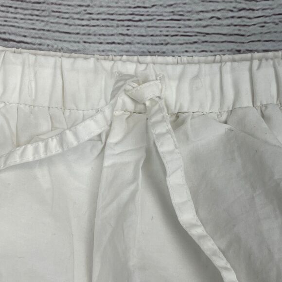 Crewcuts Girls Skirt White Green Embroidered Pattern Drawstring Size 14 - Picture 3 of 8